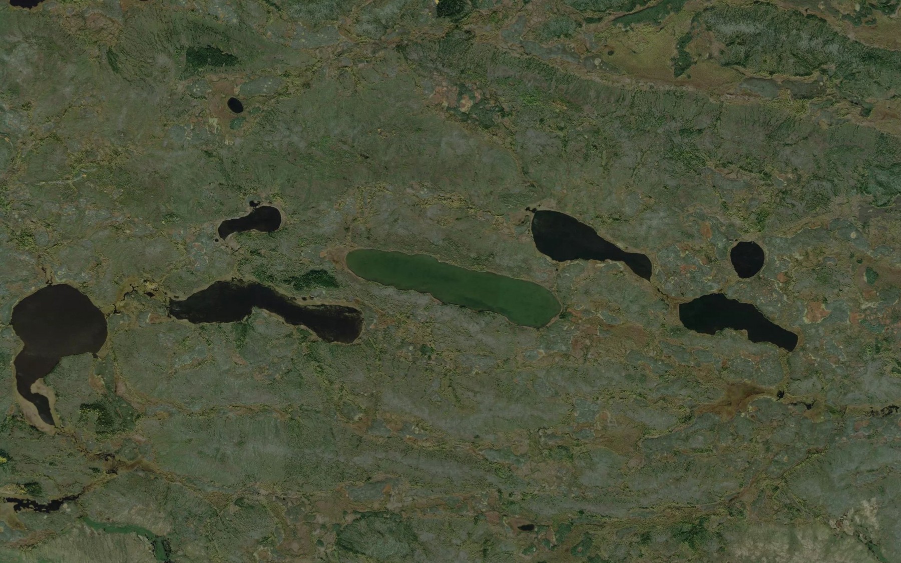 Satellite map of the North Wapiskasaki Lake