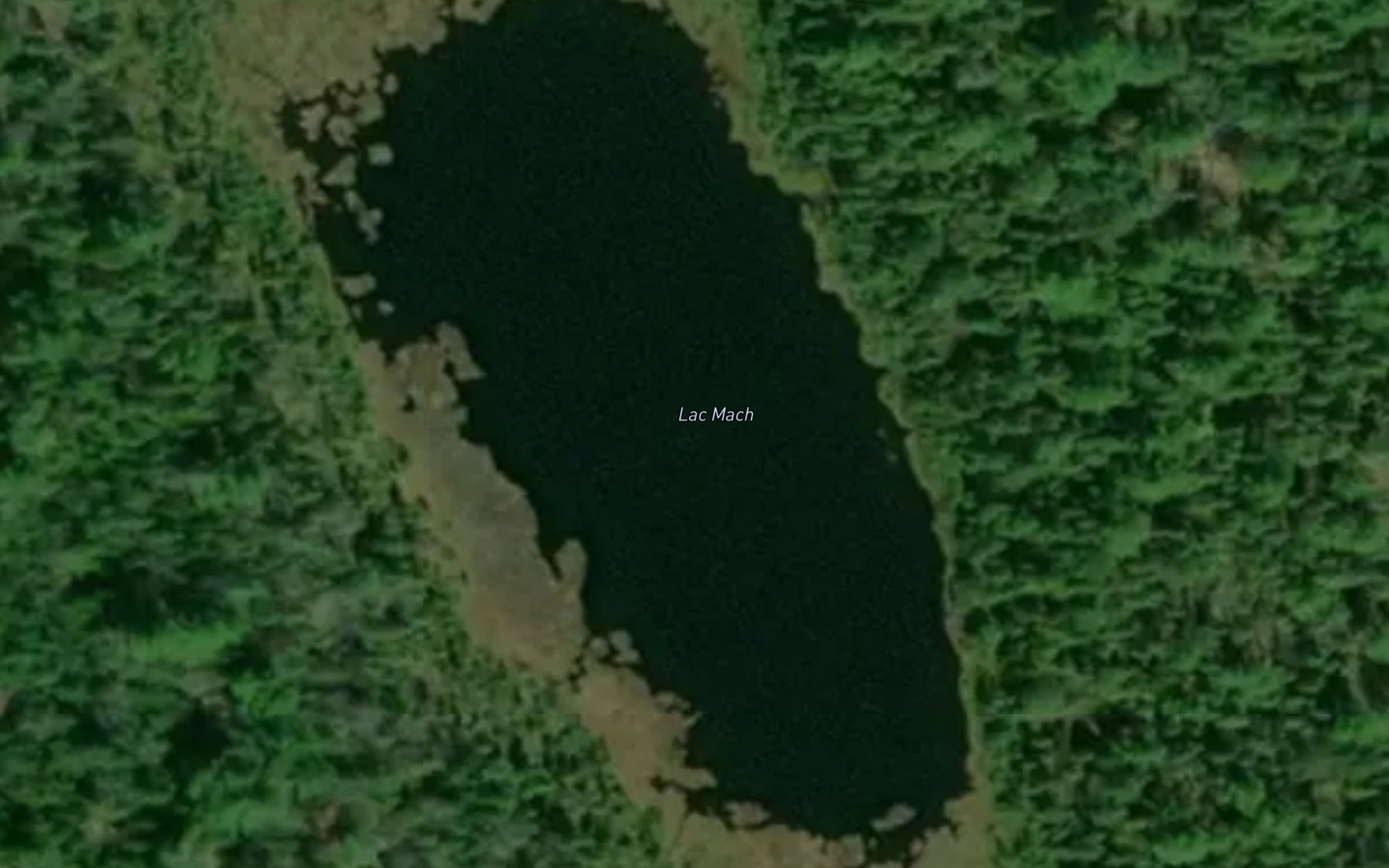 Satellite map of the Lac Mach