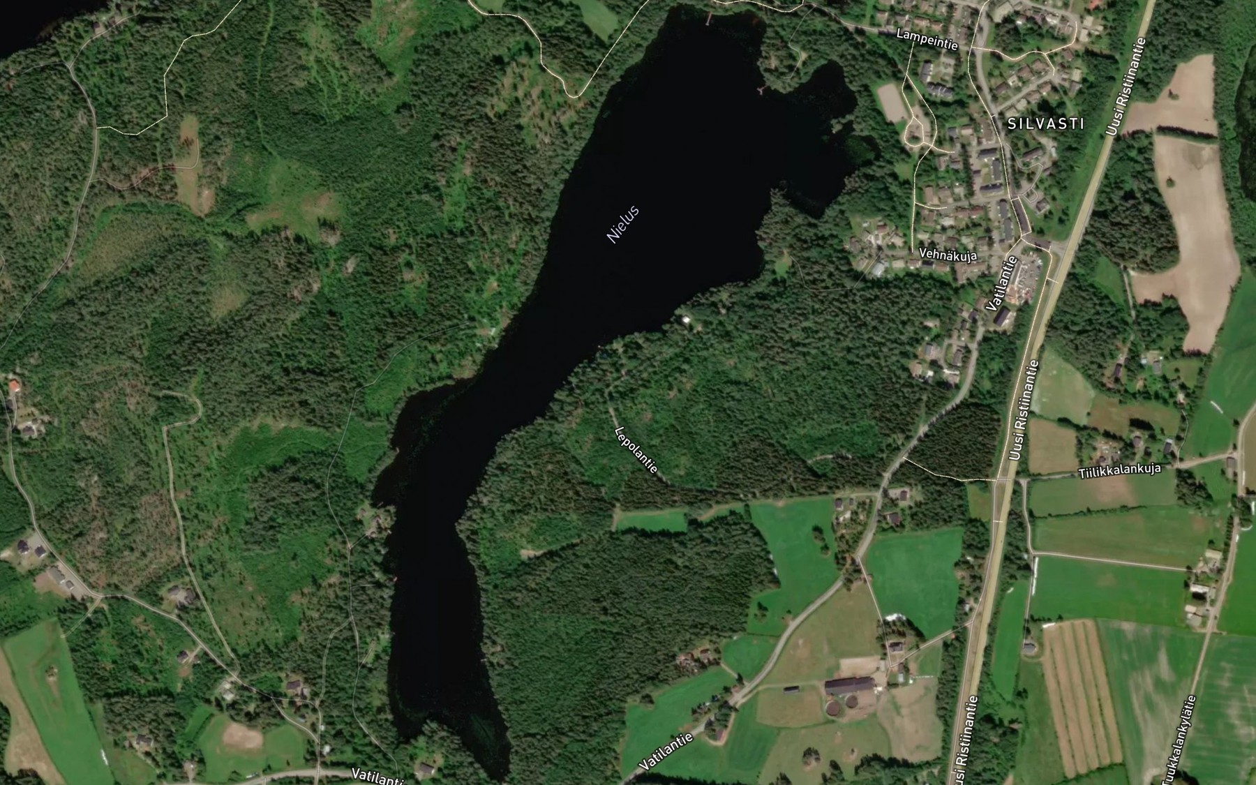 Satellite map of the Nielus