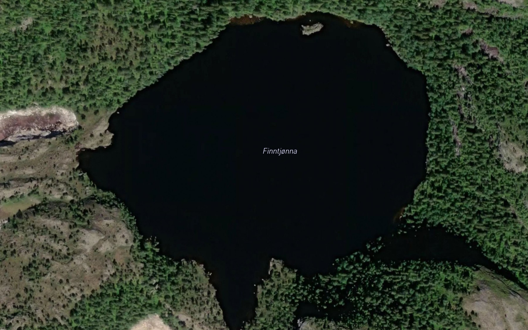 Satellite map of the Finntjonna