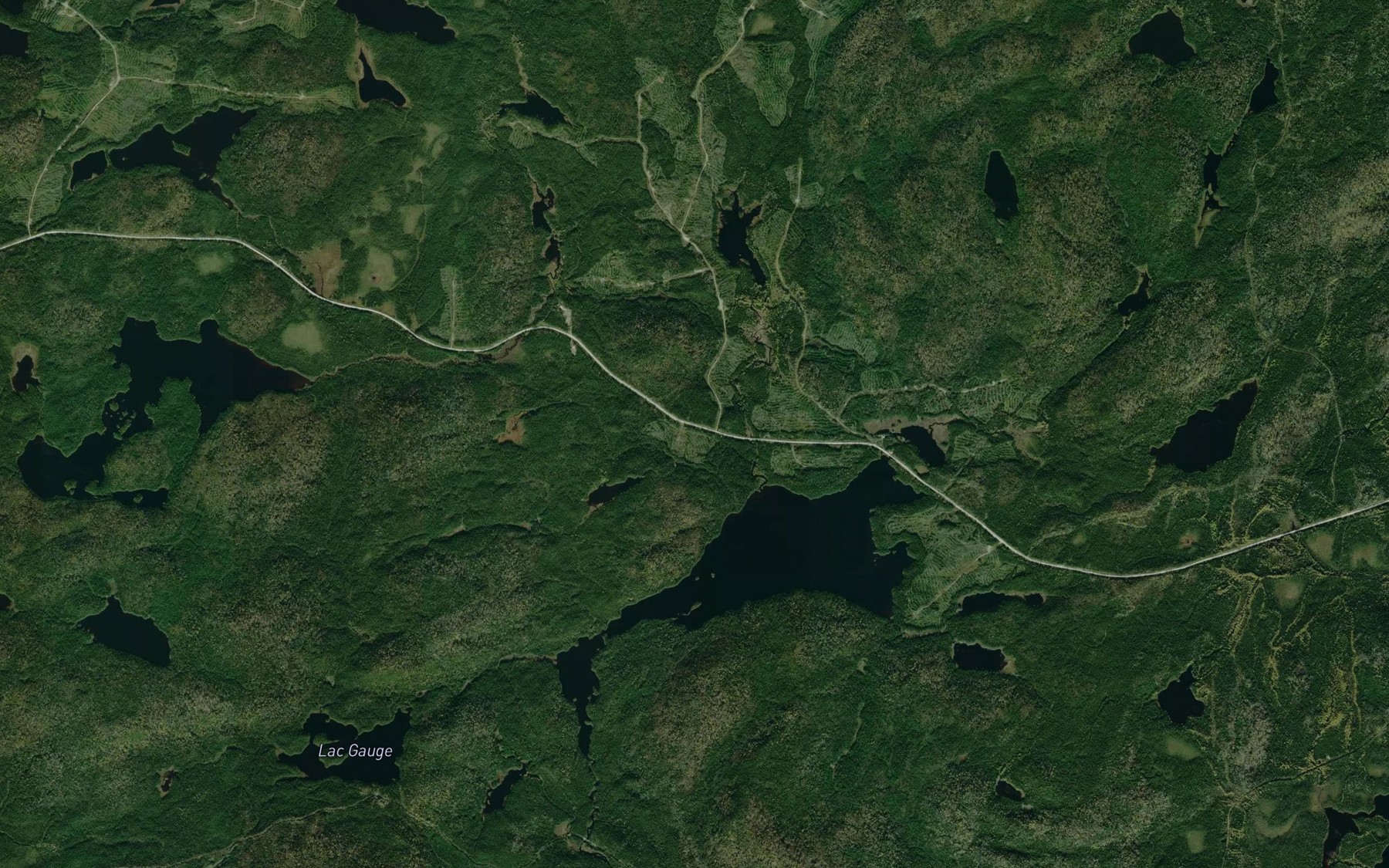 Satellite map of the Etang de l'Atlas
