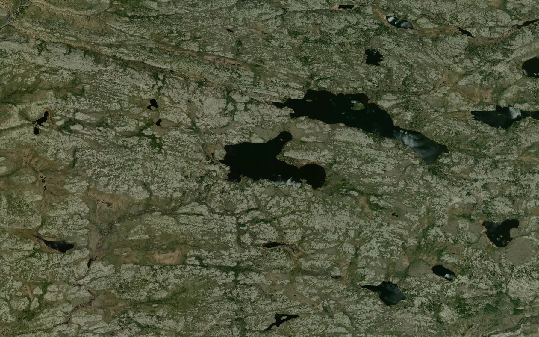 Satellite map of the Lac Mamikuskutaw