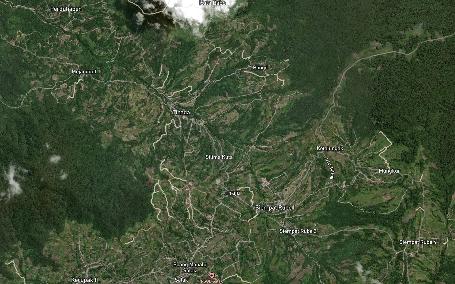 Satellite map of the Lae Pradah