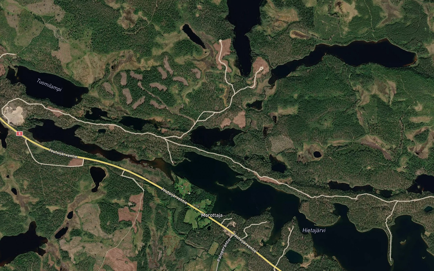 Satellite map of the Pirttilampi