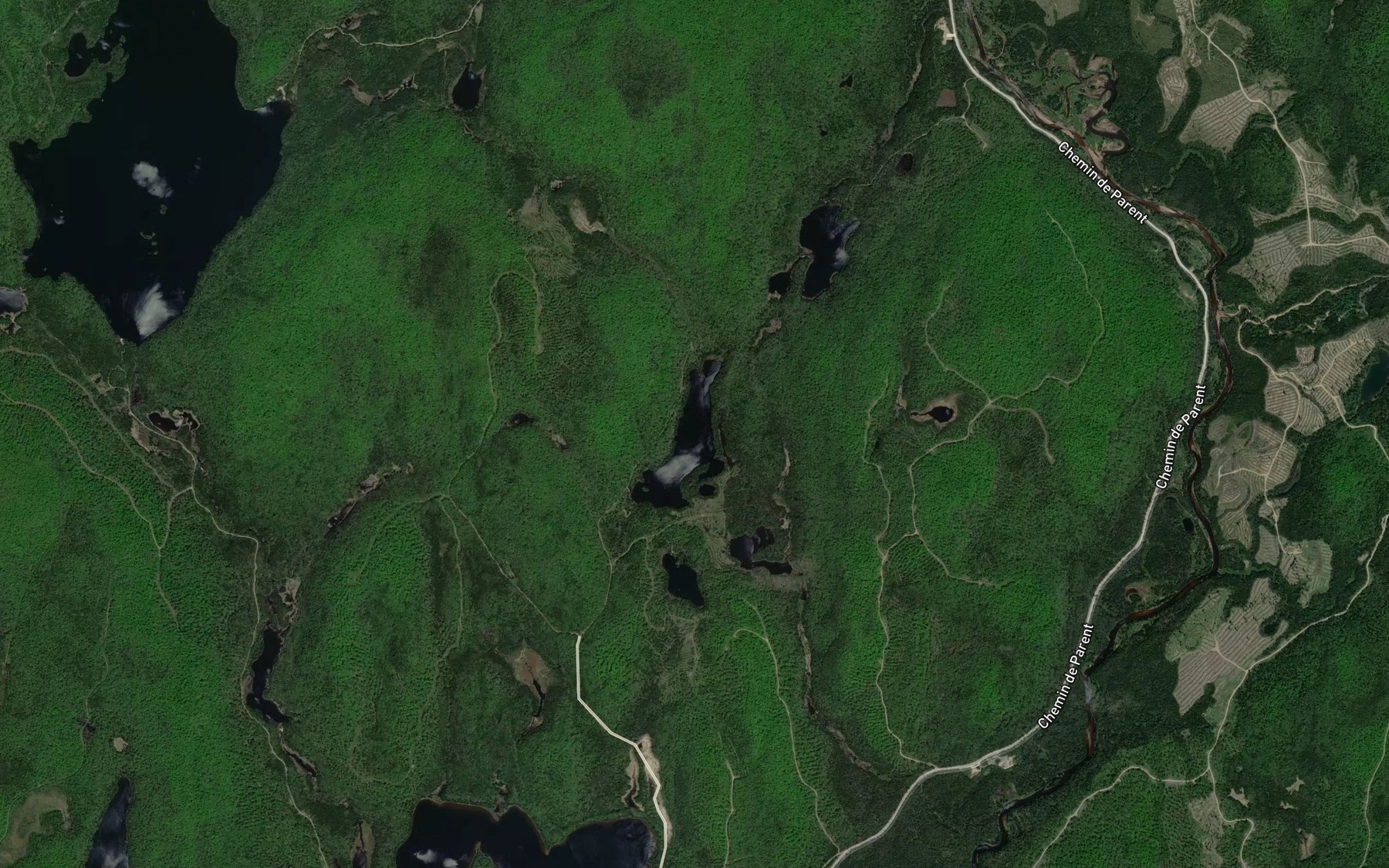 Satellite map of the Lac Maille