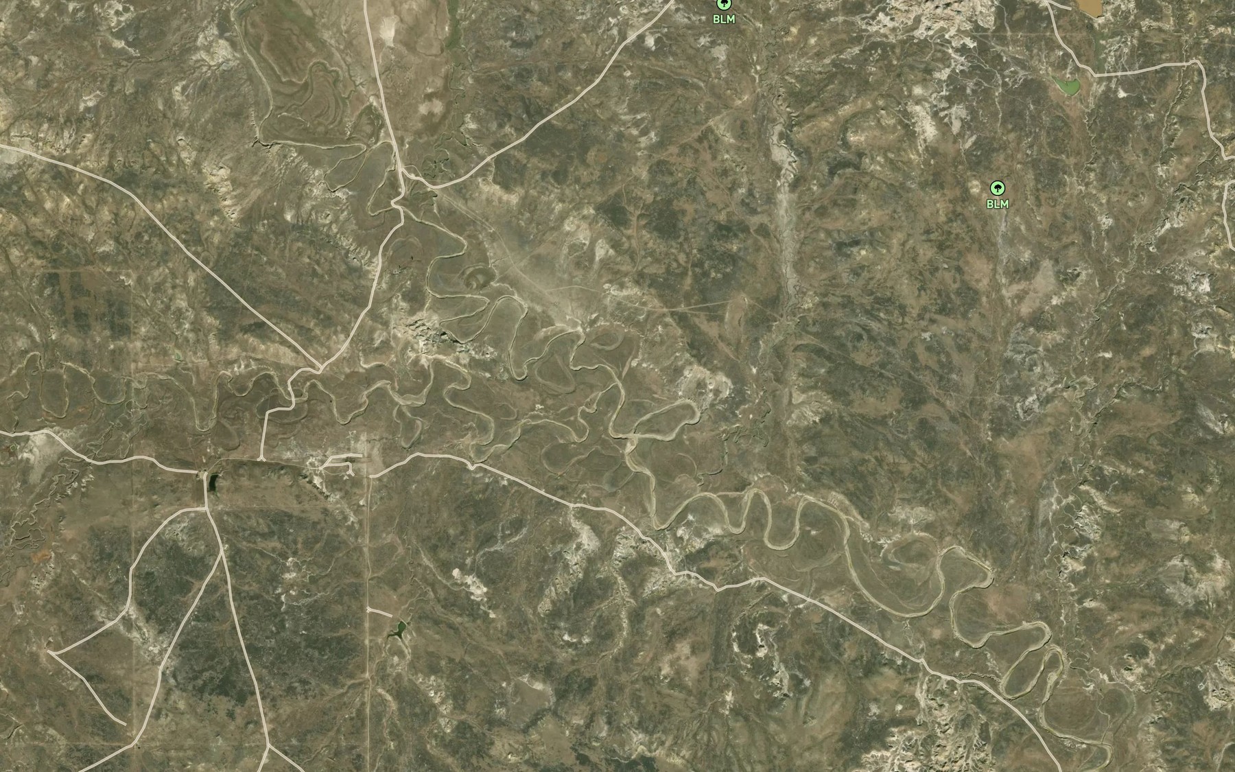 Satellite map of the Louie and