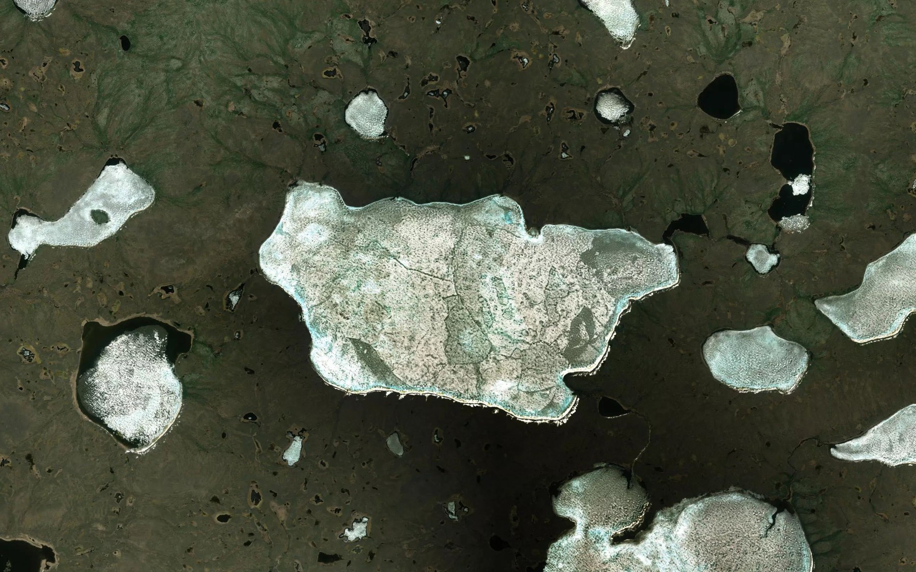 Satellite map of the Kendall Lake