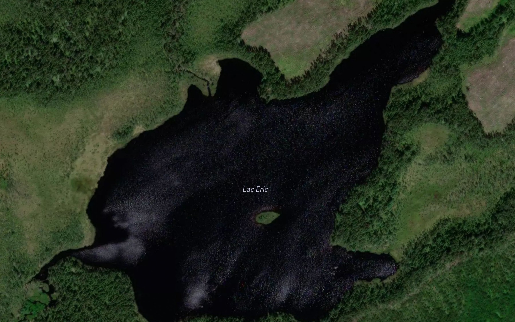 Satellite map of the Lac Eric