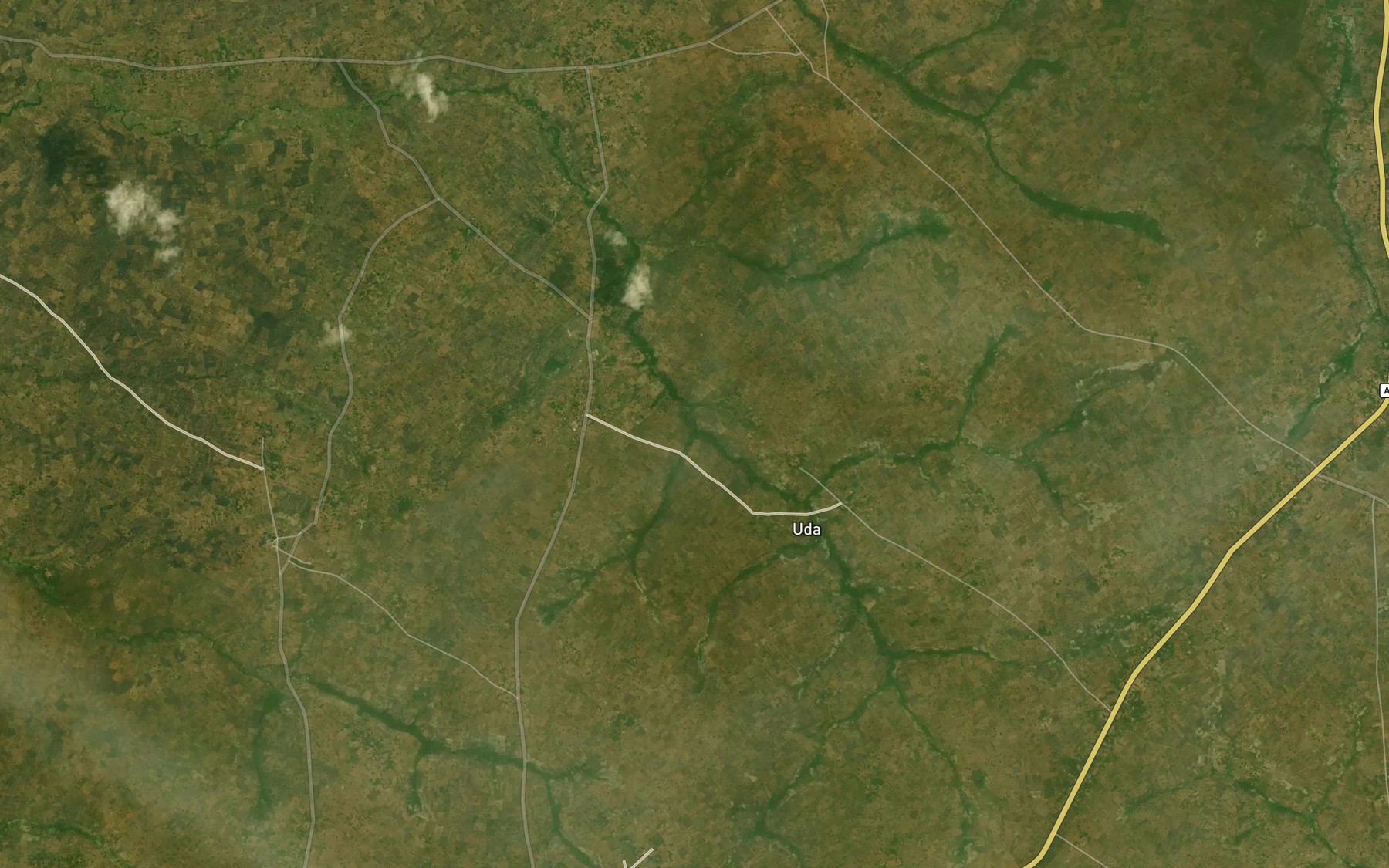 Satellite map of the River Kyorbalanee
