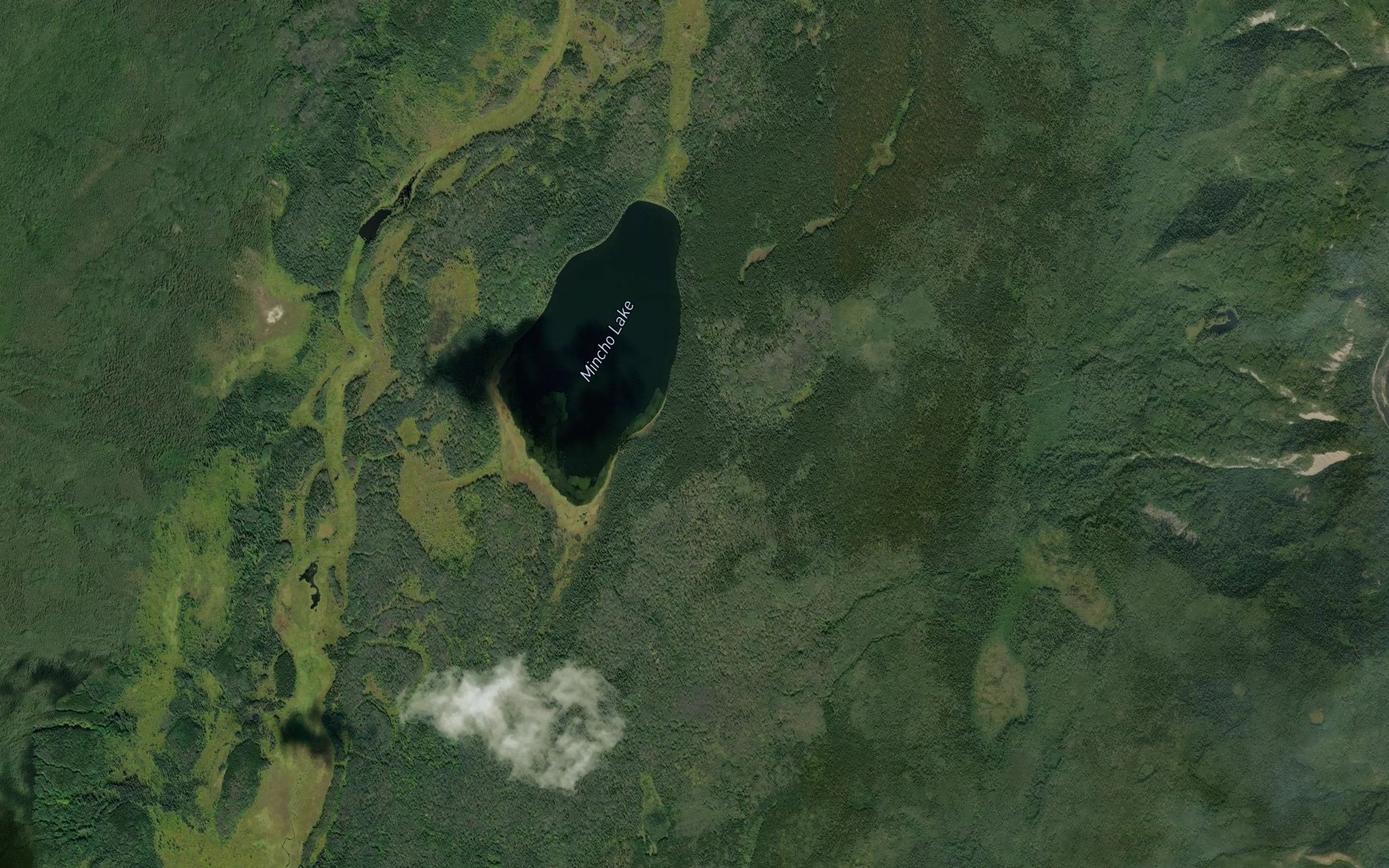 Satellite map of the Classy Creek