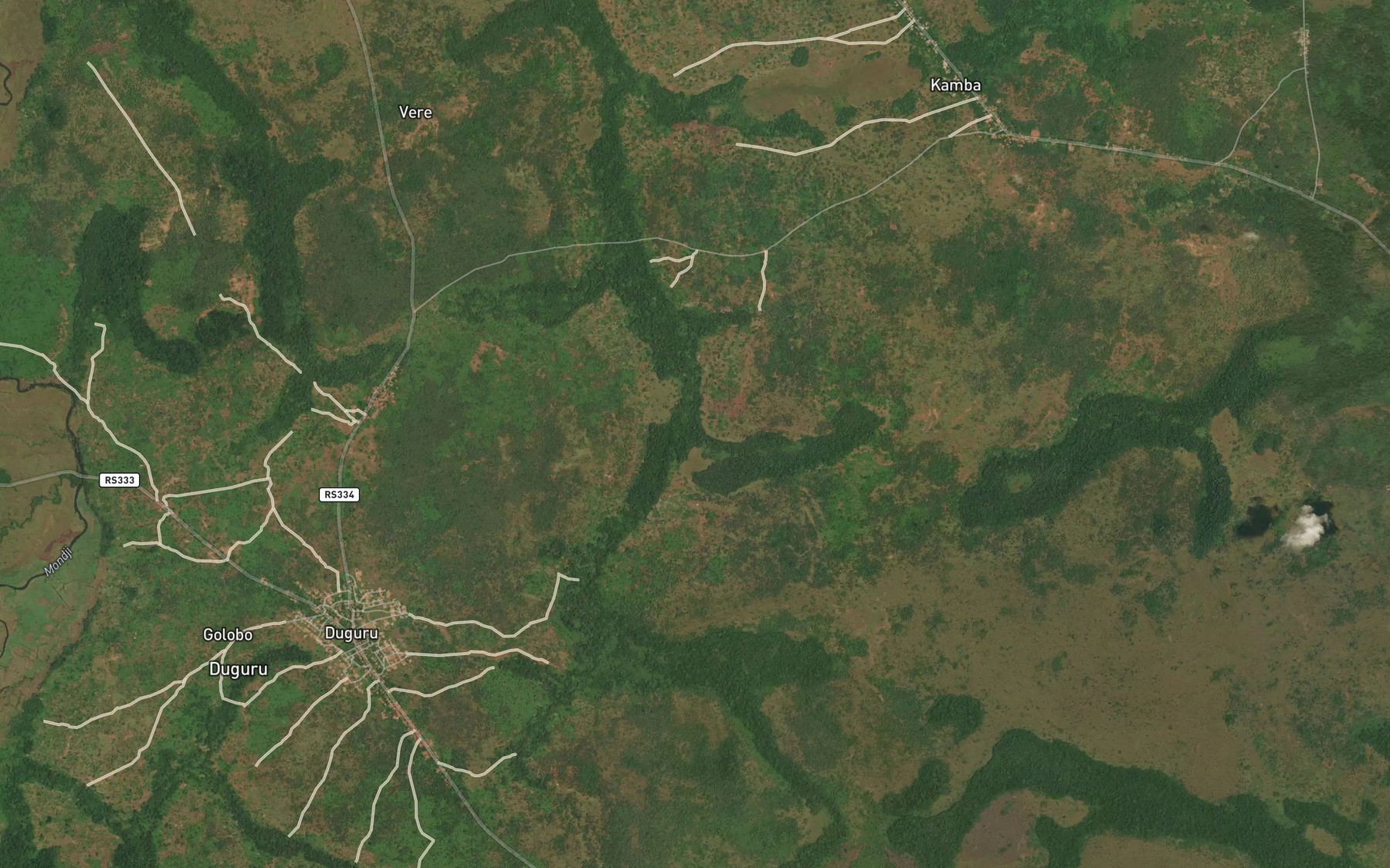 Satellite map of the Lokoro Deuxieme