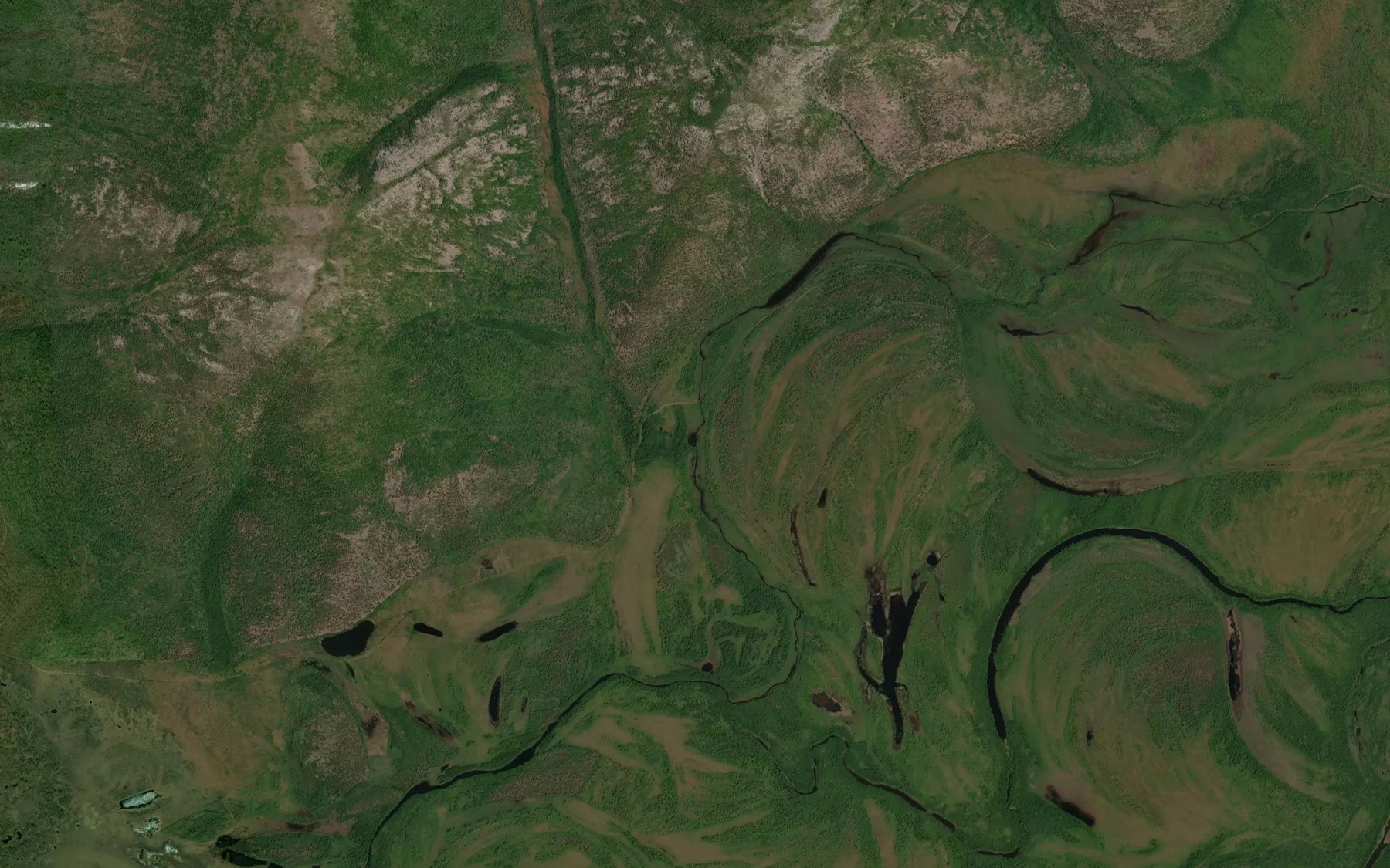 Satellite map of the Alakit