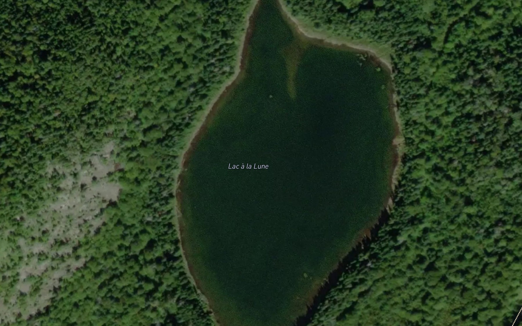 Satellite map of the Lac a la Lune