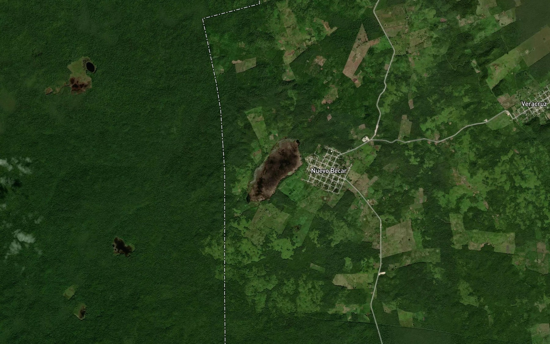 Satellite map of the Laguna la Union