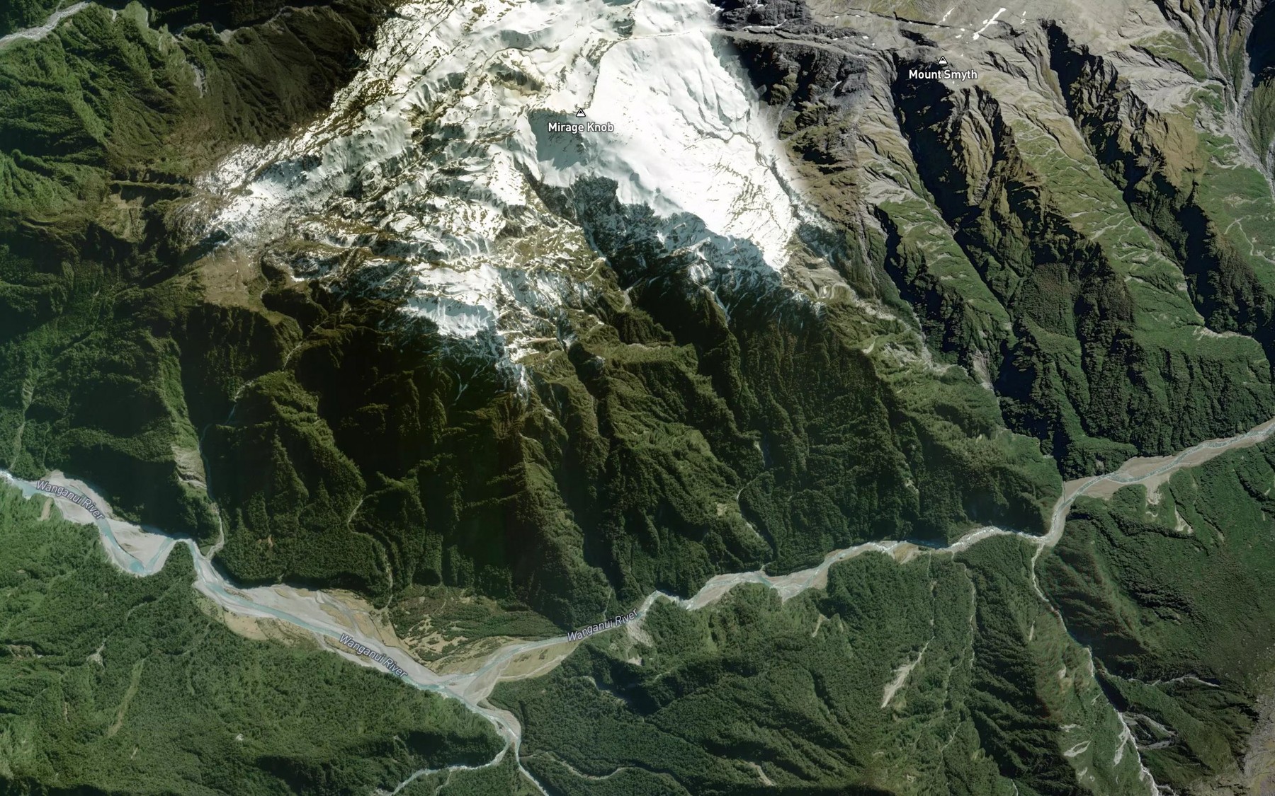 Satellite map of the Rifle Torrent