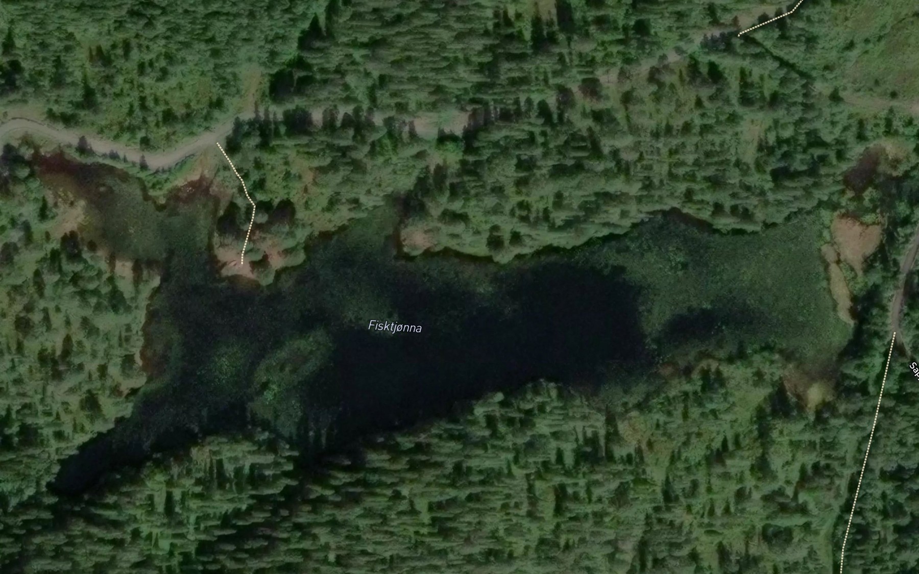 Satellite map of the Fisktjorna