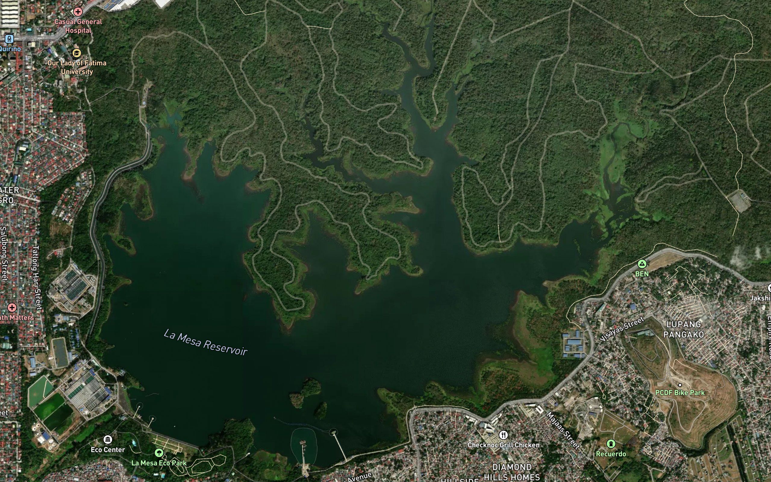 La Mesa Dam Reservoir