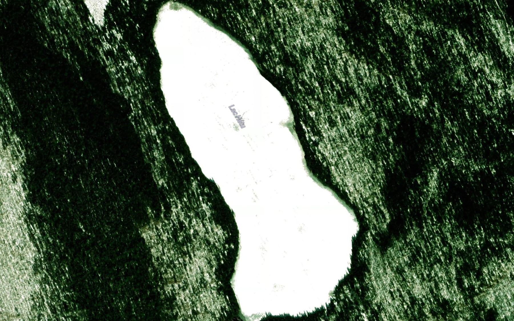 Satellite map of the Lac Hetu
