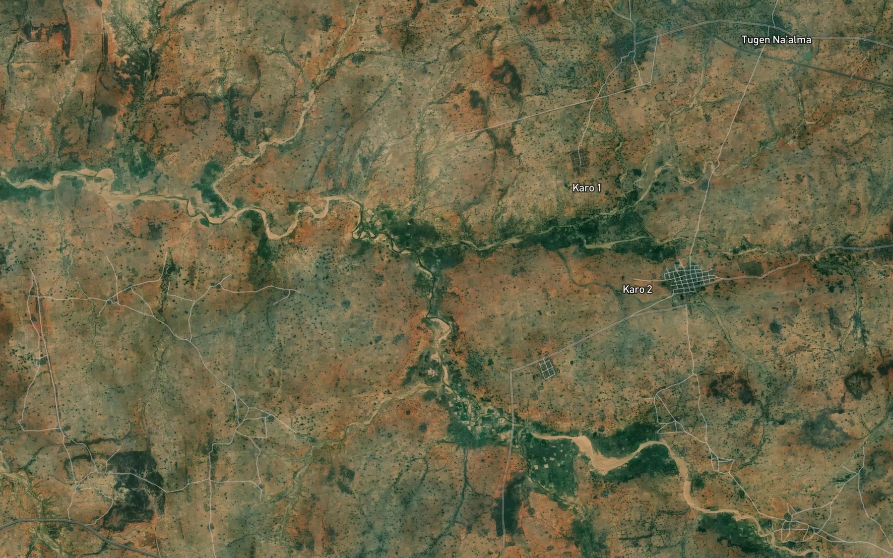 Satellite map of the River Turame
