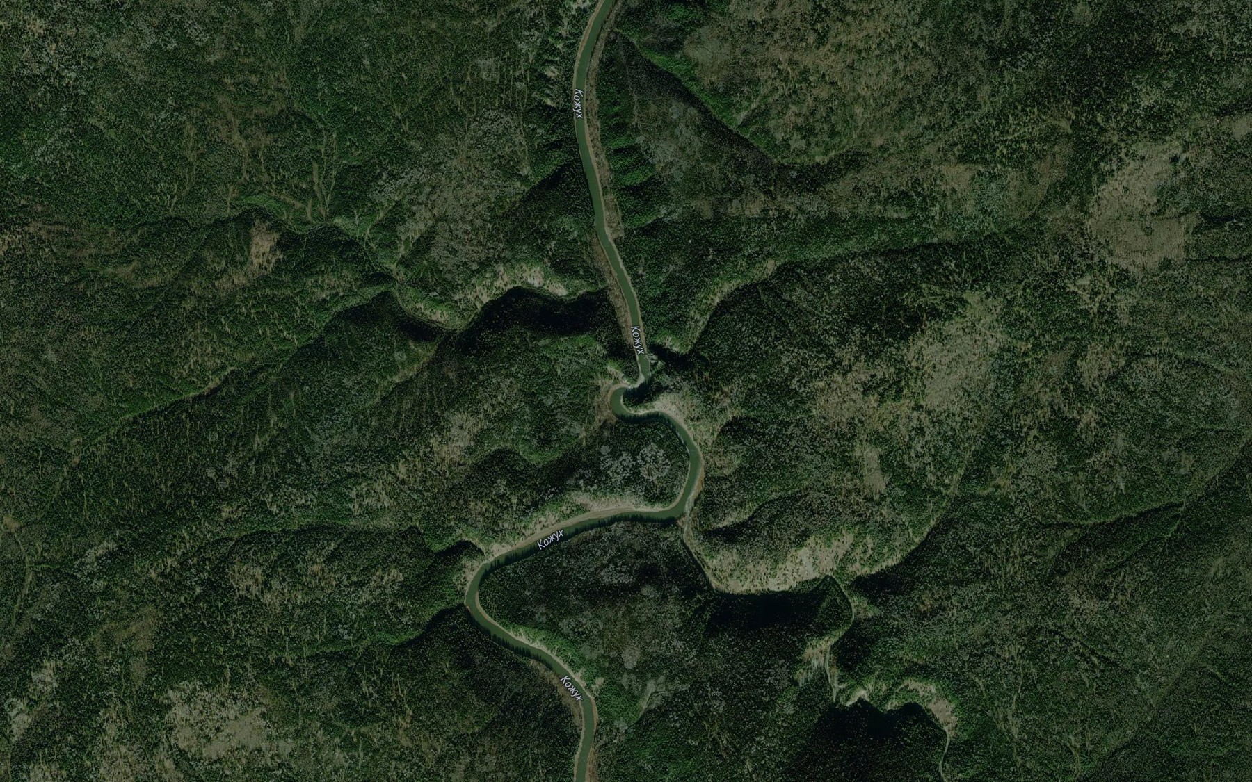 Satellite map of the Porog Kamenka
