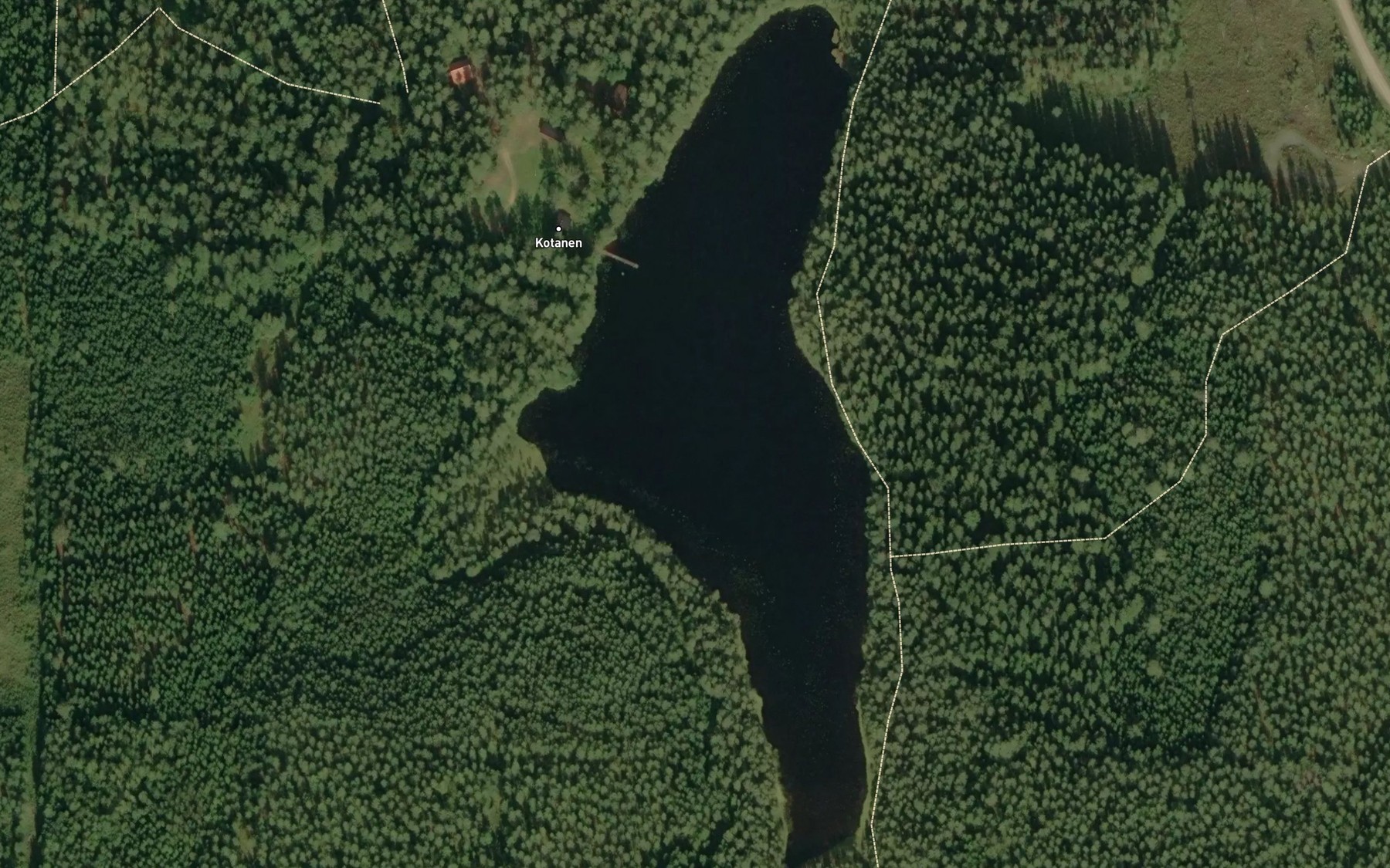 Satellite map of the Ylainen Kotajarvi