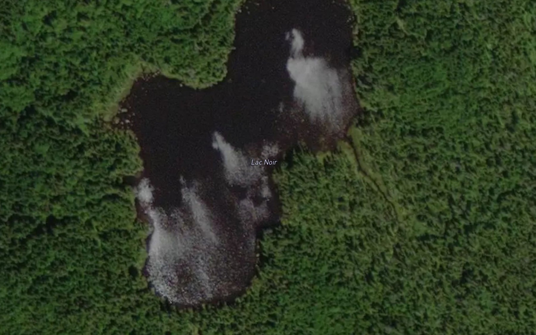 Satellite map of the Lac Noir