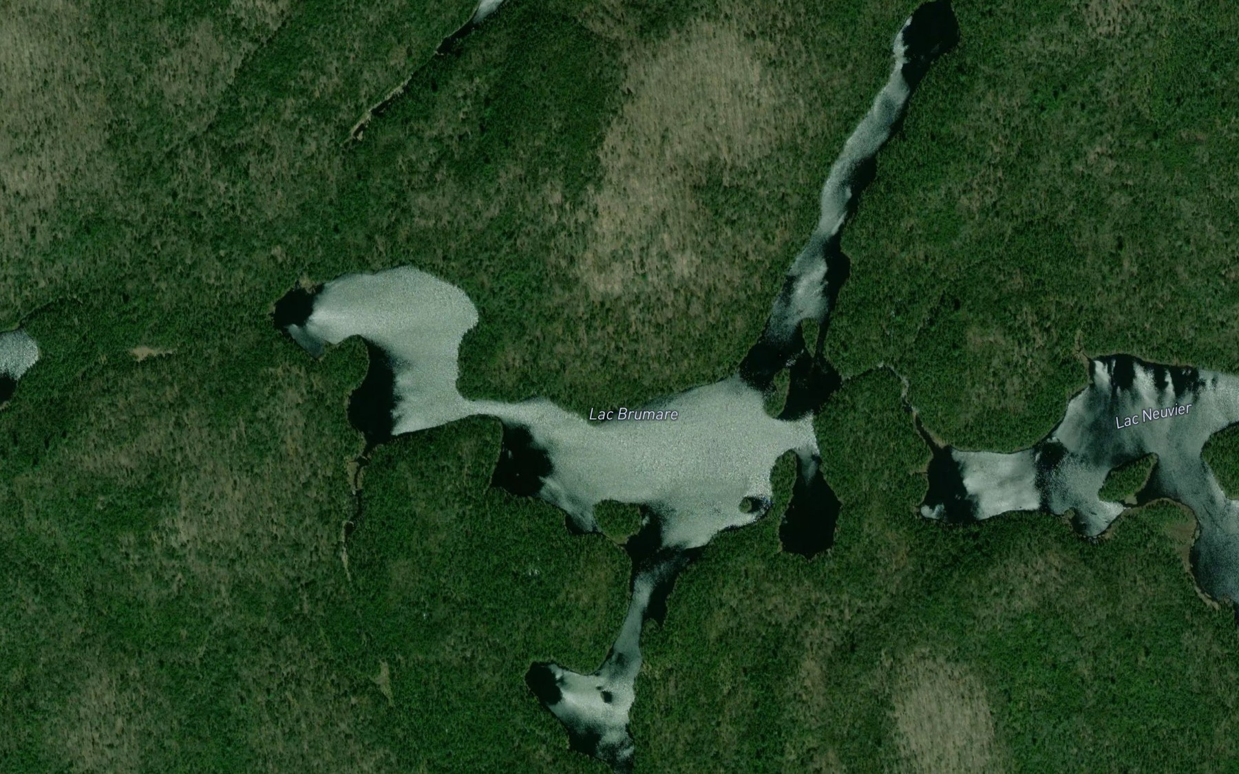 Satellite map of the Lac Brumare