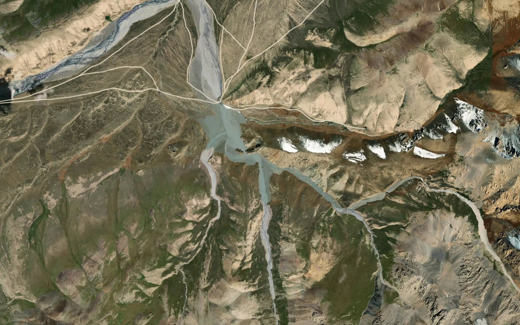 Satellite map of the Karasu