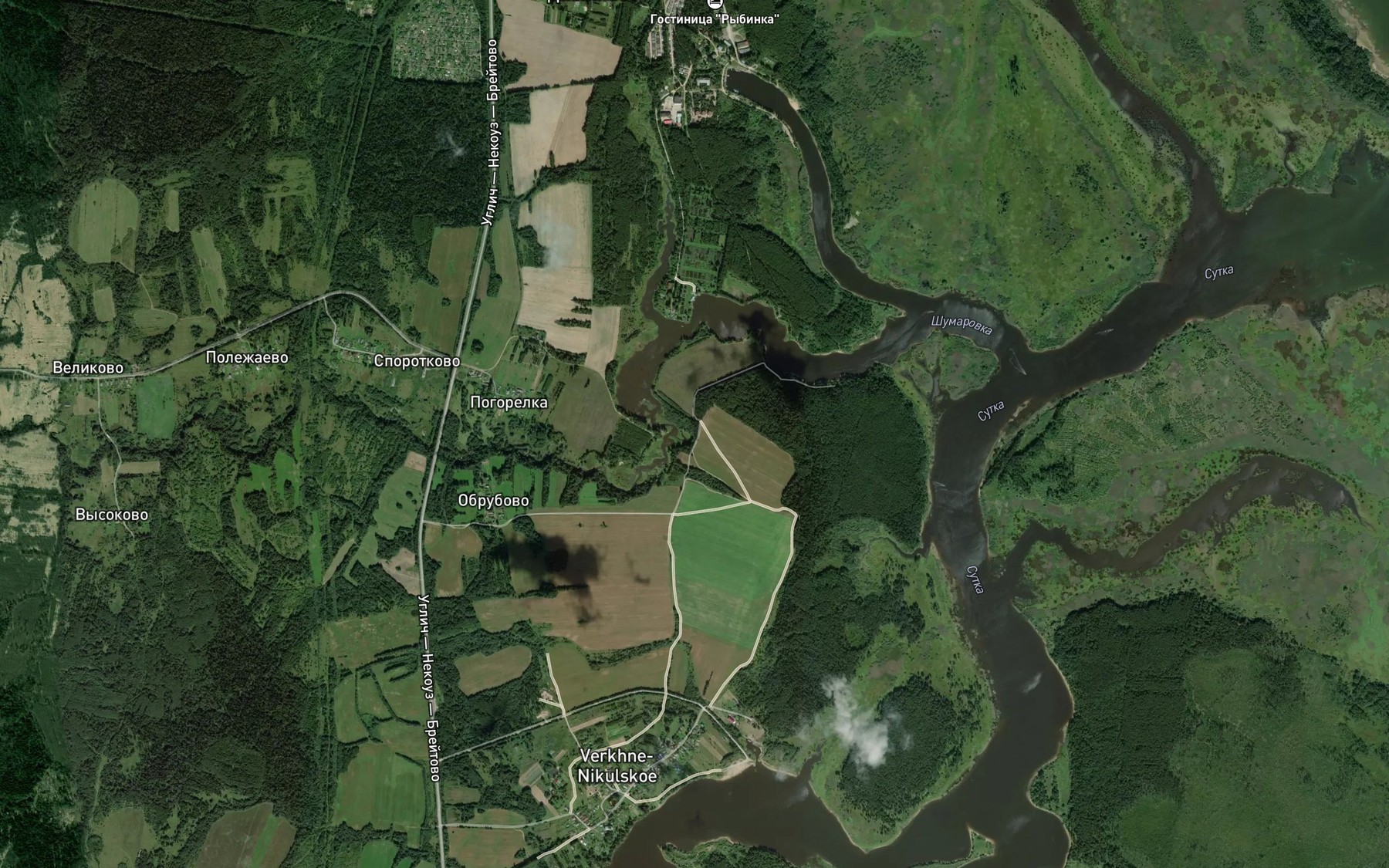 Satellite map of the Shumarovka