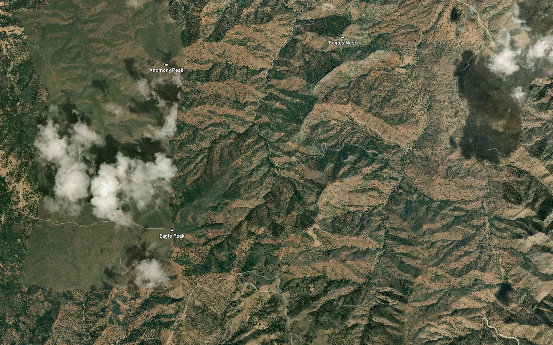 Satellite map of the Rock Spring