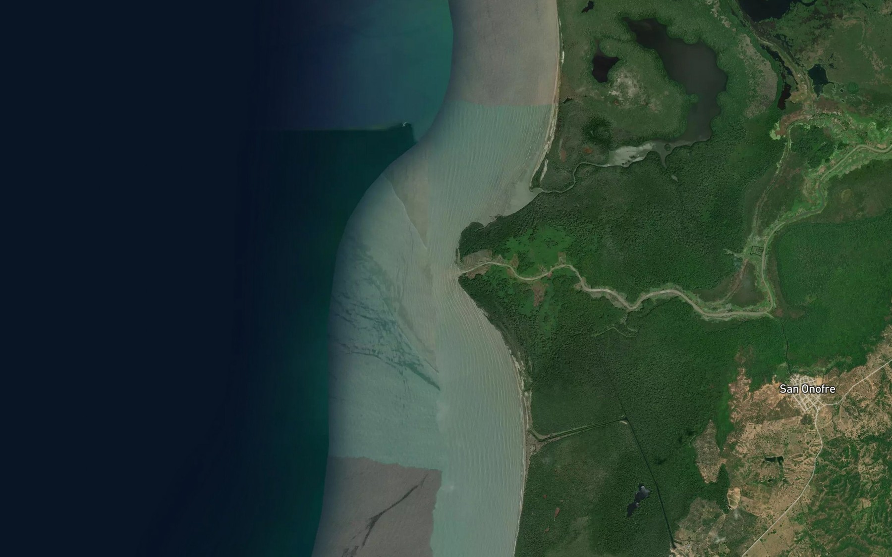 Satellite map of the Boca Matuna