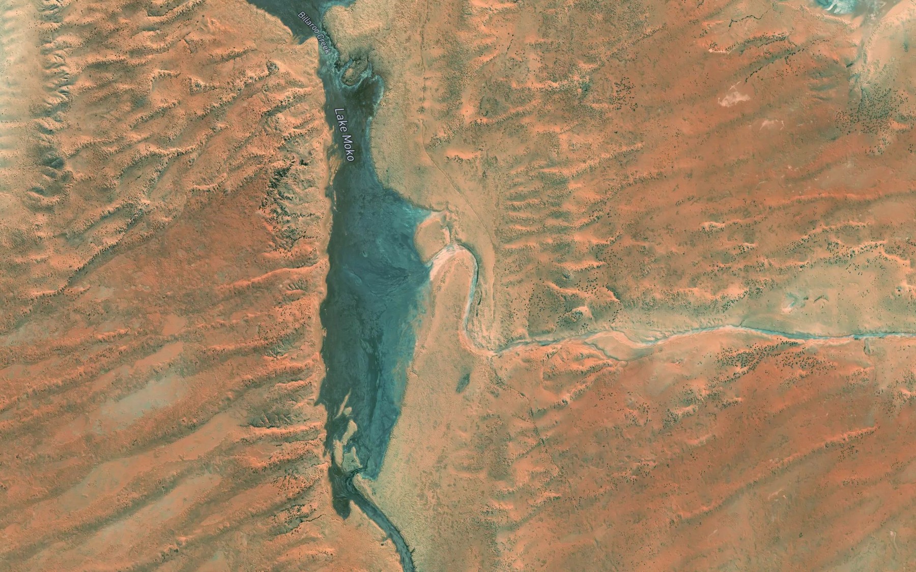 Satellite map of the Eurinilla Creek