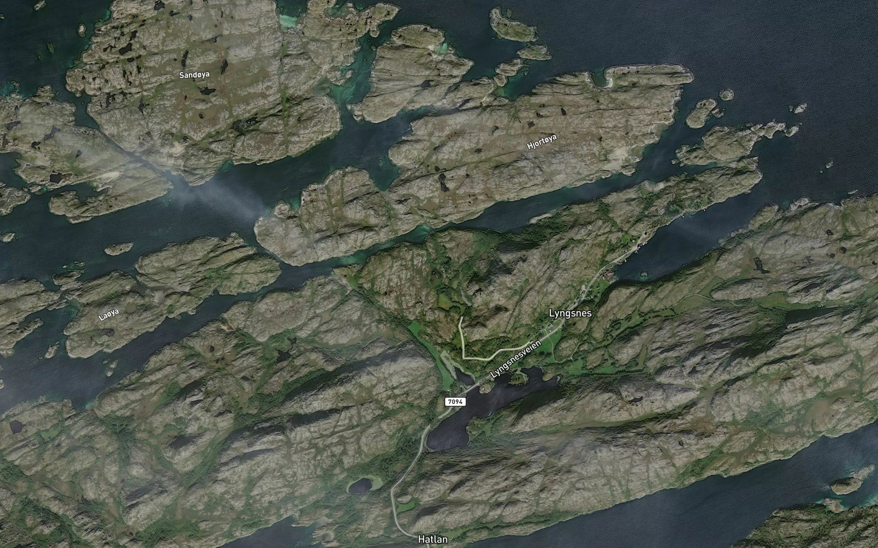 Satellite map of the Juvtjonna