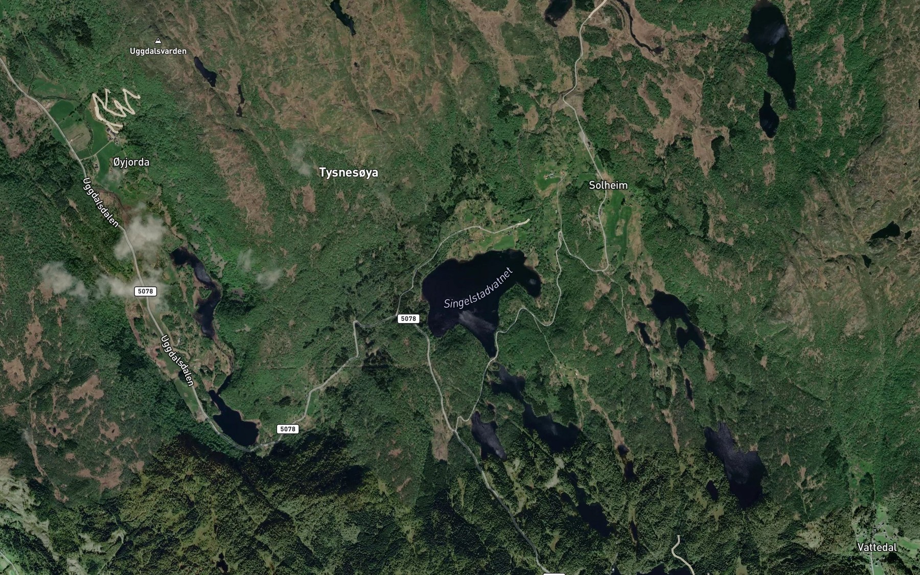 Satellite map of the Singelstadvatnet