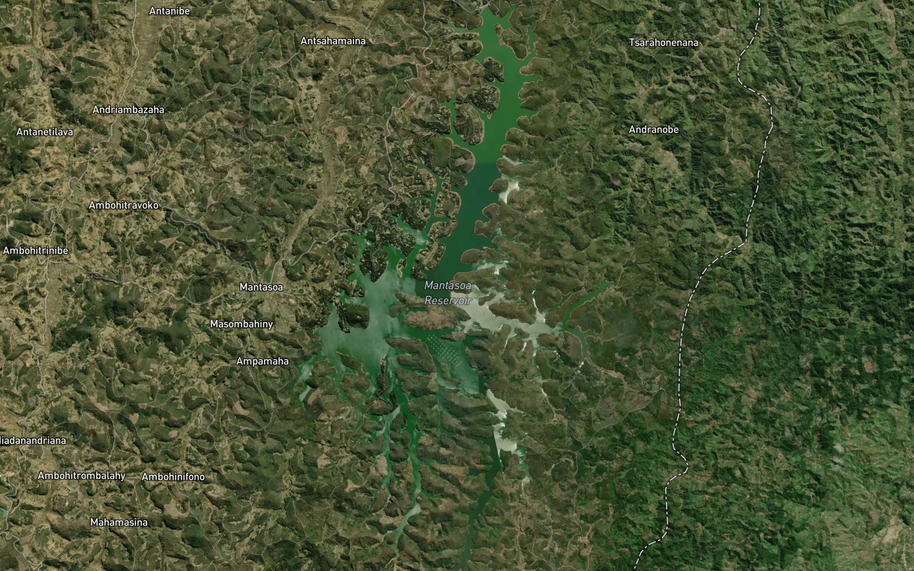 Satellite map of the Tobindranon' i Mantasoa