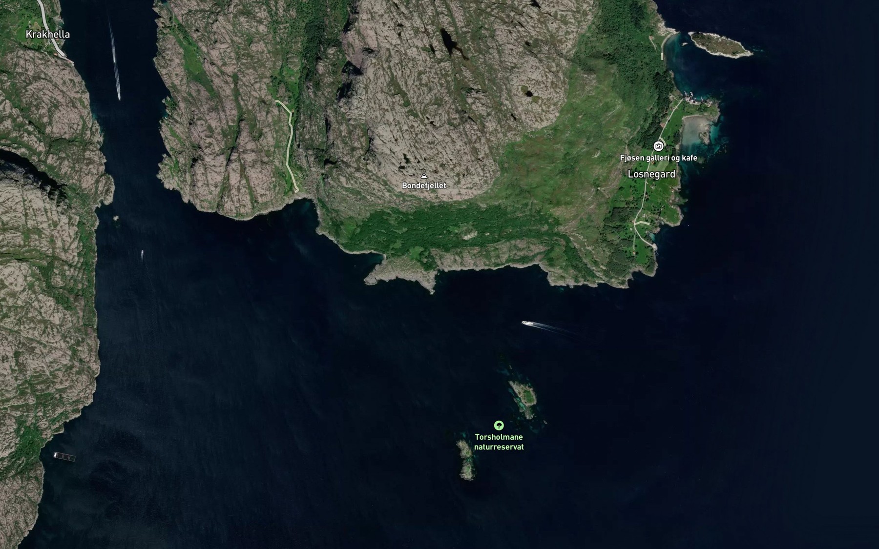 Satellite map of the Indre Tronvika