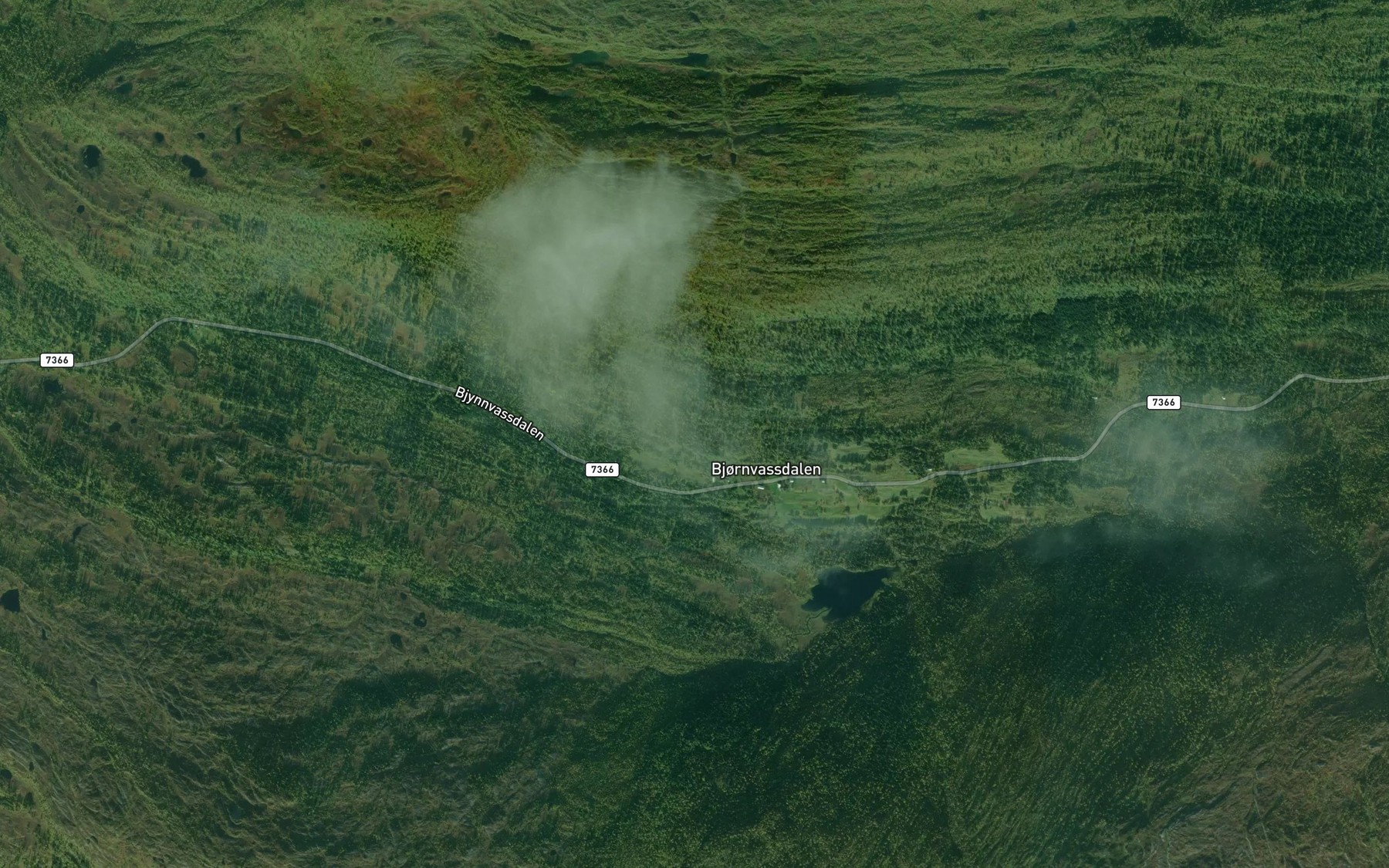 Satellite map of the Storbekken