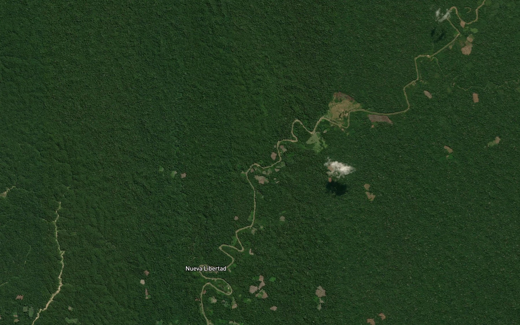 Satellite map of the Quebrada Lagarto