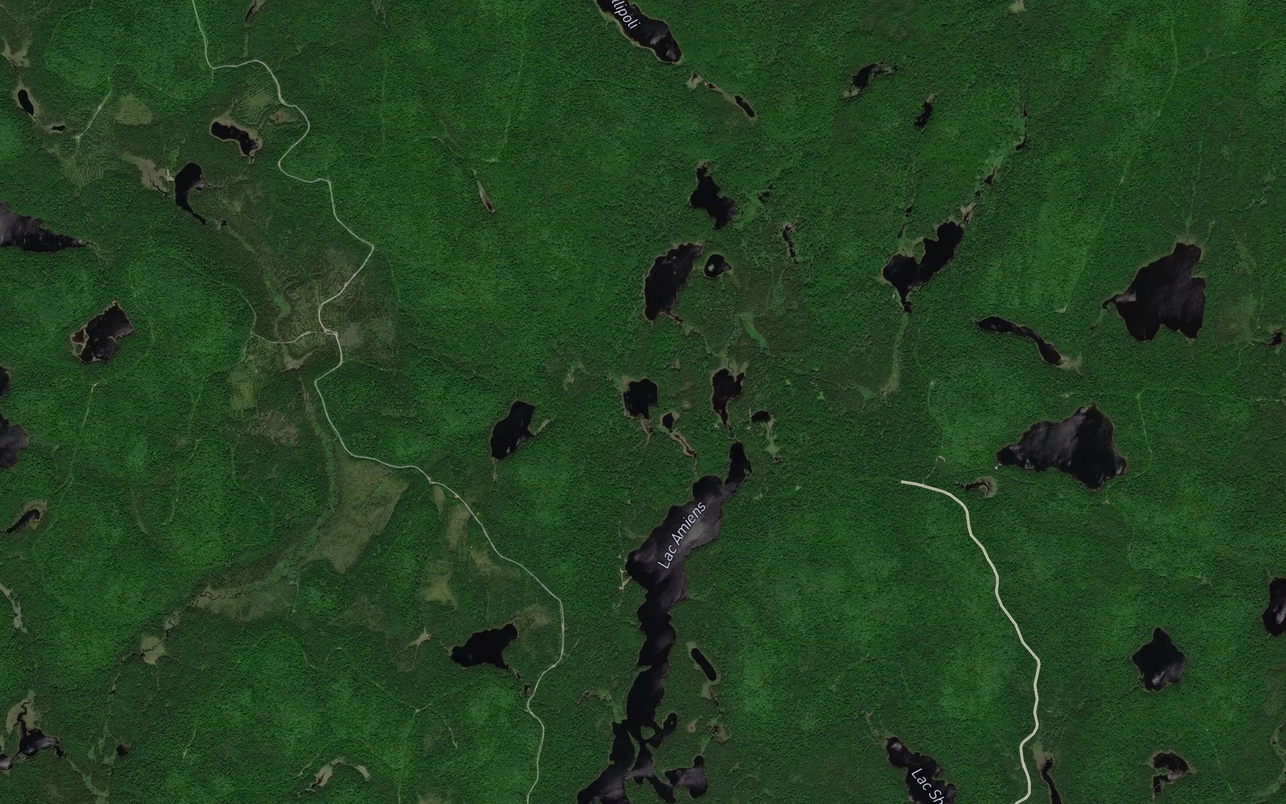 Satellite map of the Lac Ernest