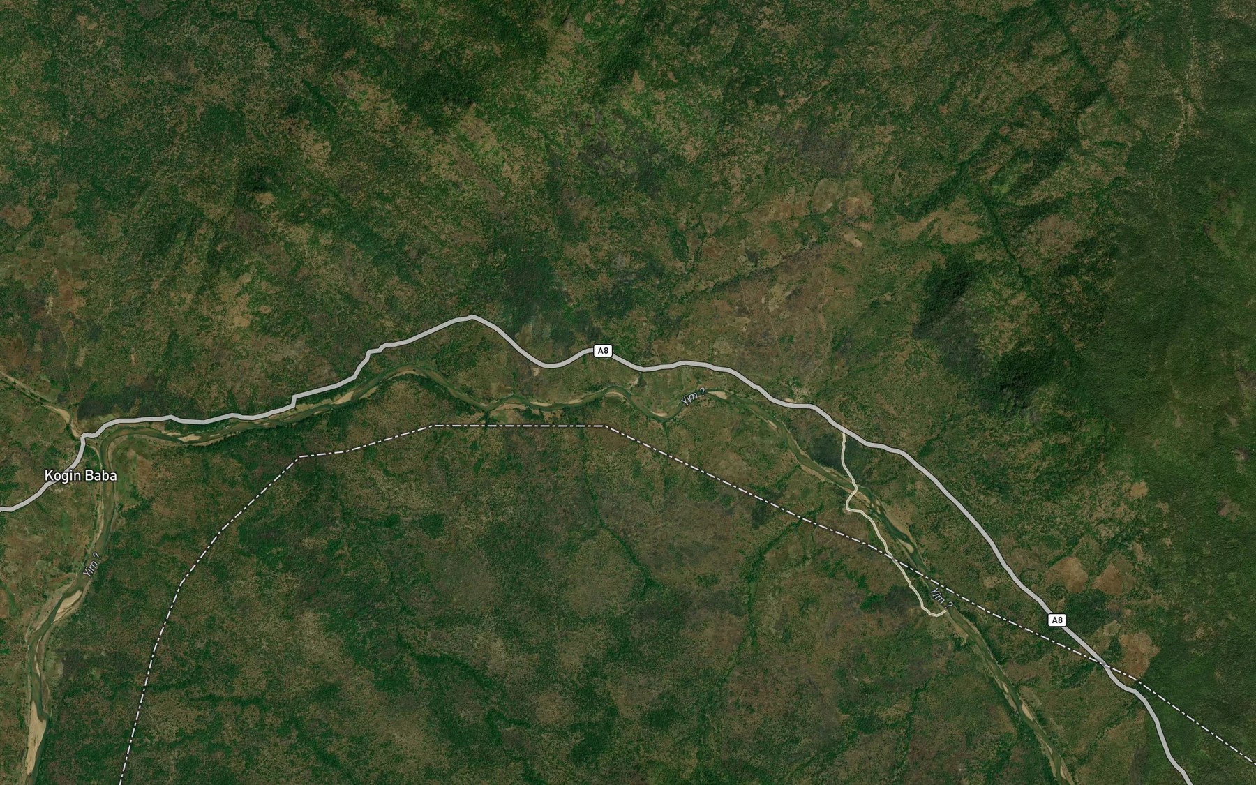 Satellite map of the Shini