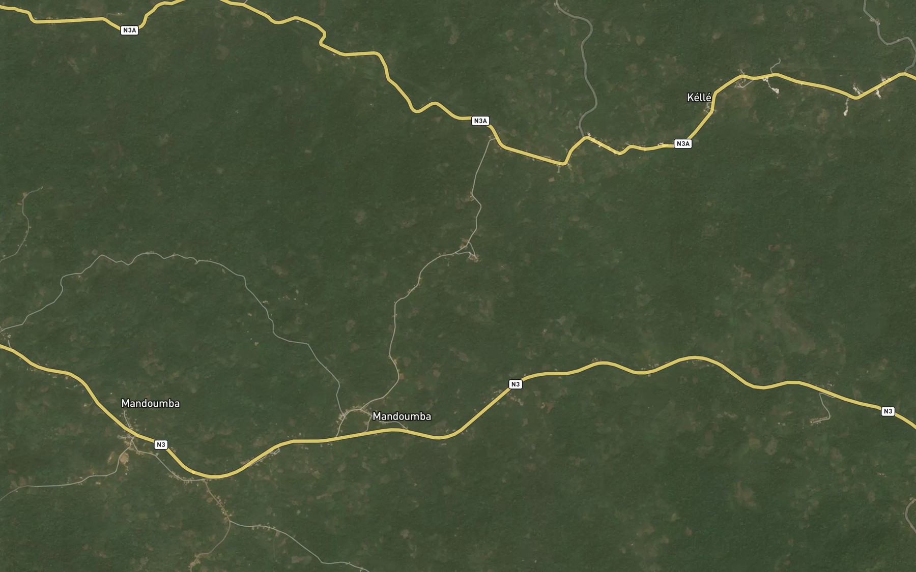 Satellite map of the Mboube