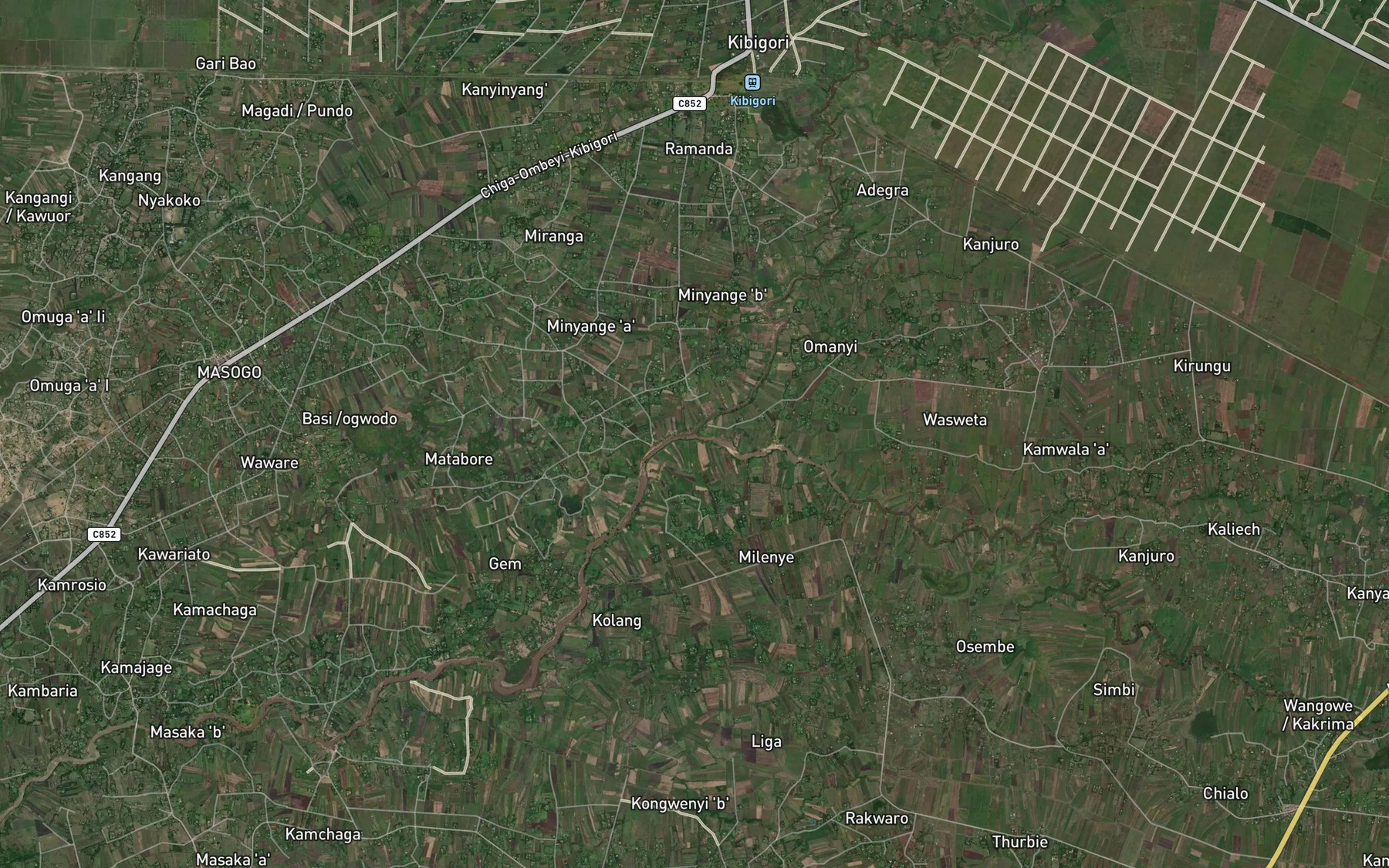Satellite map of the Mbogo