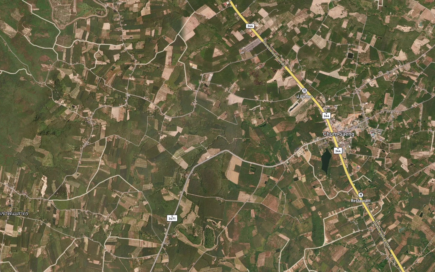 Satellite map of the Khlong Sala Nam Luek