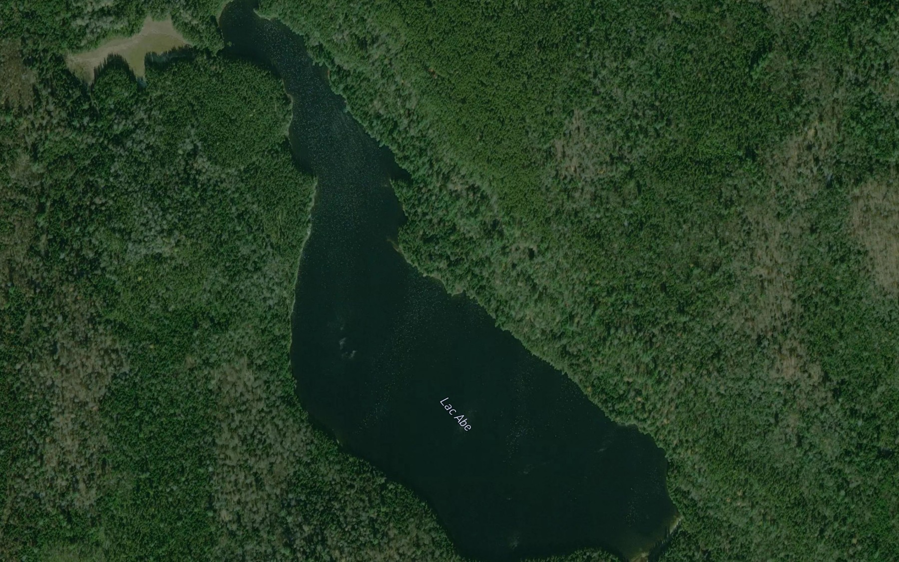 Satellite map of the Lac Abe