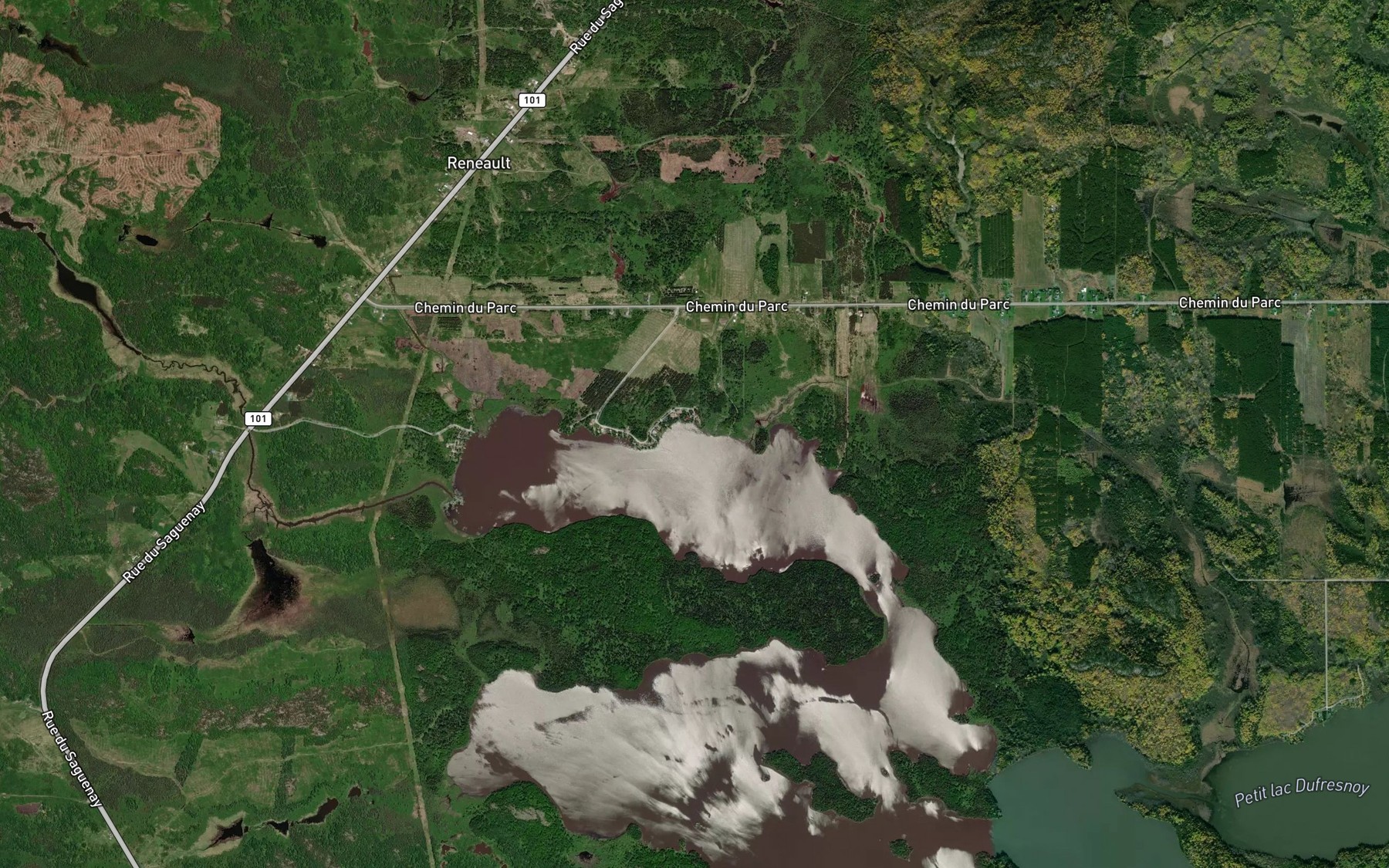 Satellite map of the Cours d'eau Bisson