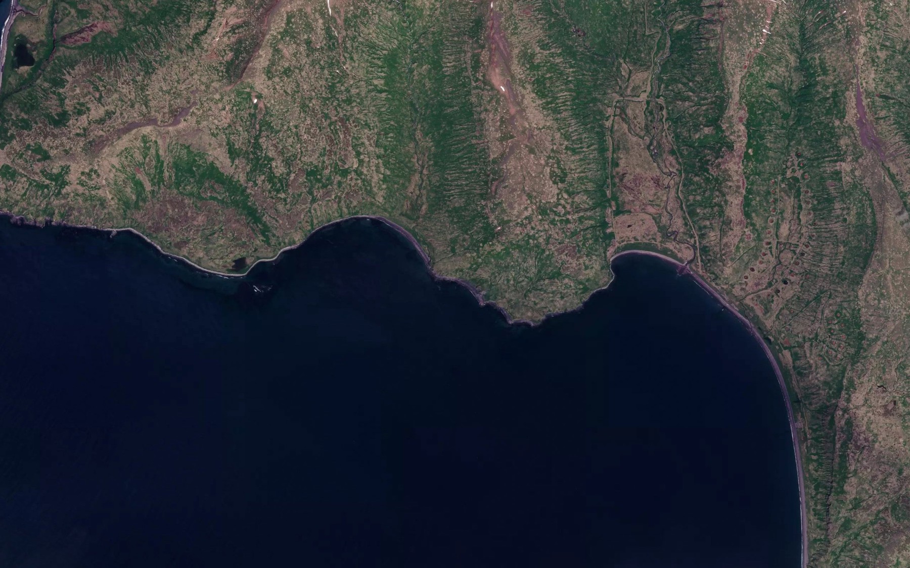 Satellite map of the Turmath Creek