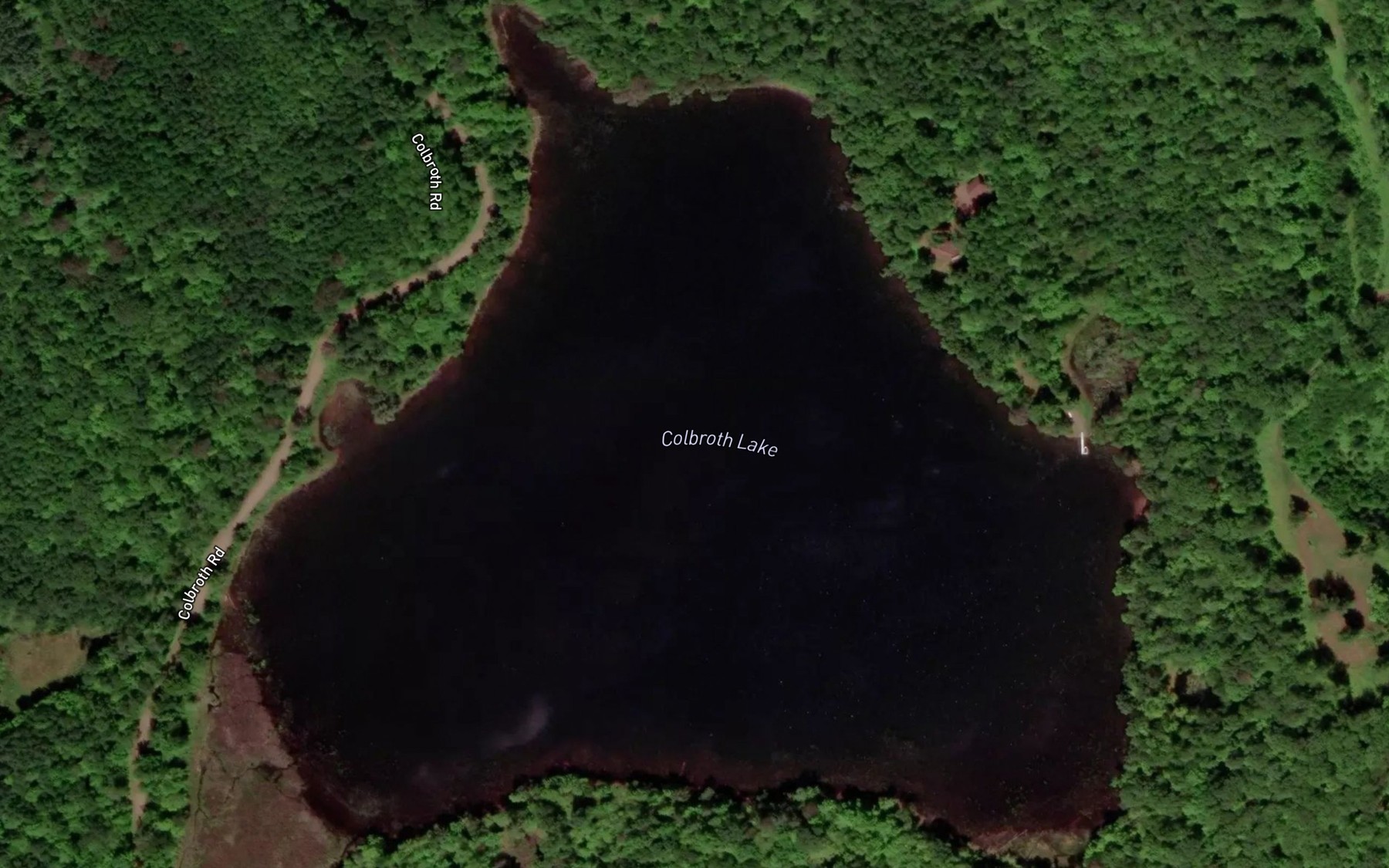 Satellite map of the Colbroth Lake