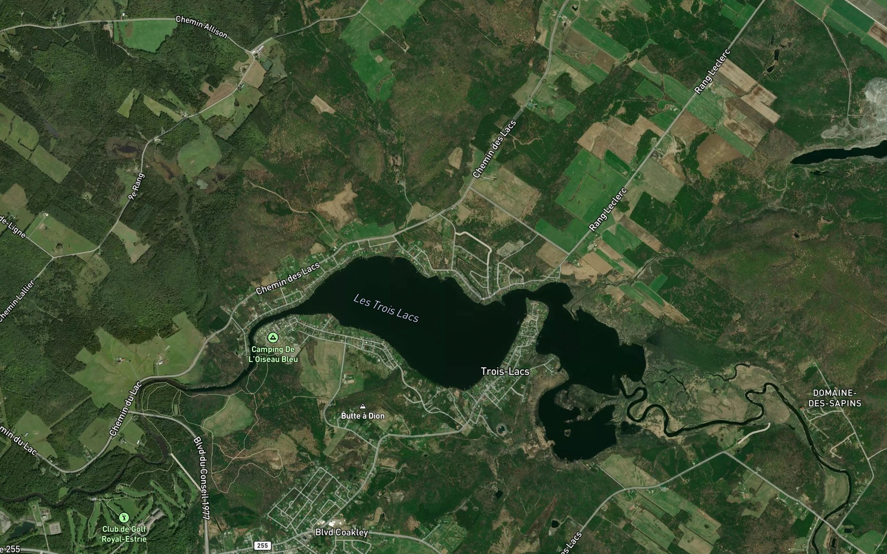 Satellite map of the Deuxieme Ruisseau