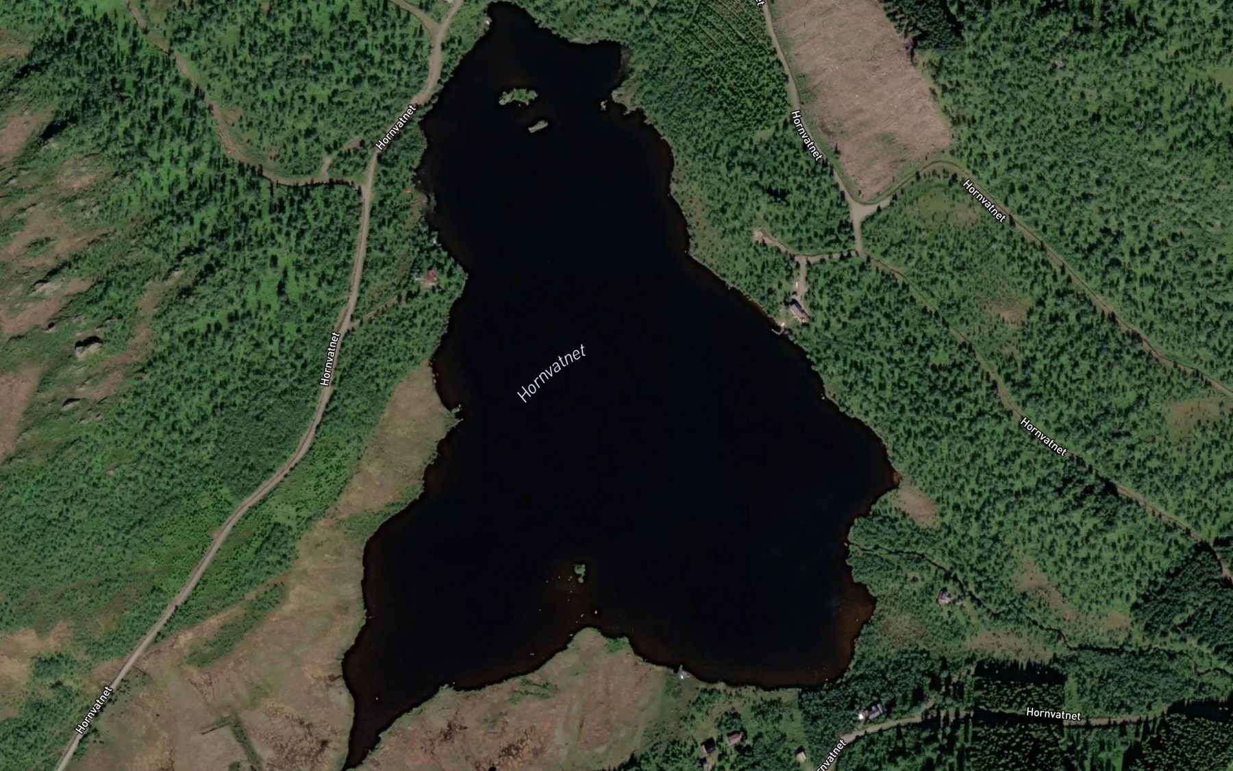 Satellite map of the Hornvatnet