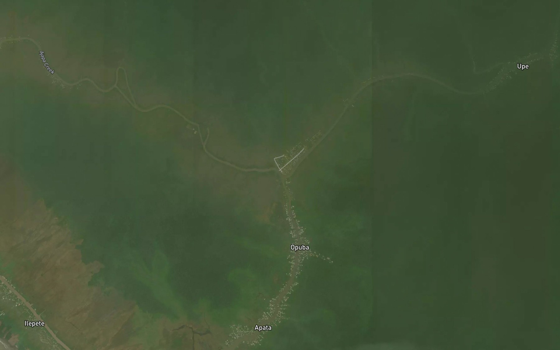 Satellite map of the Ajapa Creek